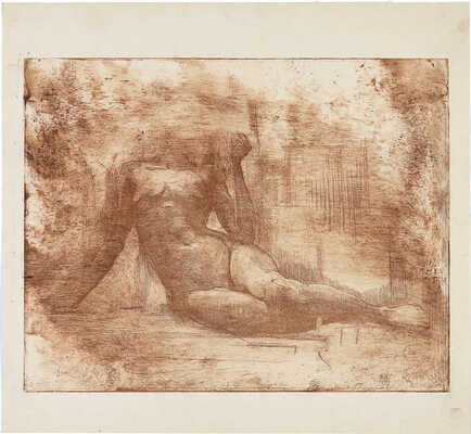 Быковская Евгения Константиновна, Костин Сергей Николаевич, Гущин Николай Михайлович, Аркадьевский Сергей Герасимович, Фроман Павел Петрович, Шумилович С.. Из собрания Лидина подборка из семи листов
с изображением обнаженной натурщицы. 1914 г